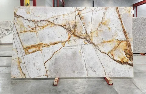 تصویر 2 از سنگ مرمریت کرم لایمستون با بالا برای نمای خارجی